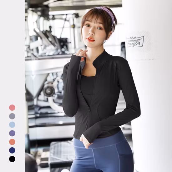 スポーツウーマン 2023 ランニングとフィットネス トップス用の新しいヨガ コート